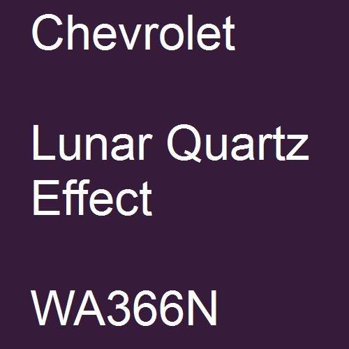 Chevrolet, Lunar Quartz Effect, WA366N.